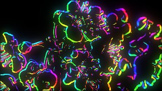 Rainbow Flow look — EdgeGlow effect preview