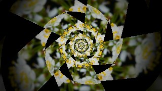 Spiral Droste look — Kaleidoscope effect preview